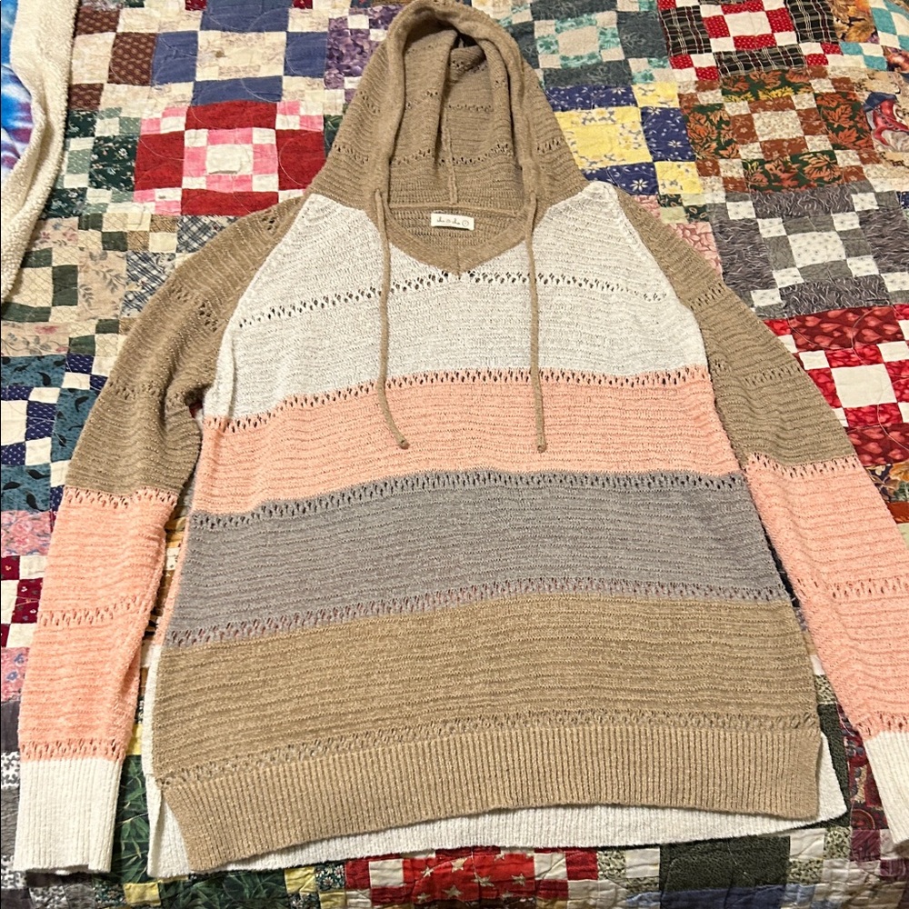 Striped Hooded Sweater
